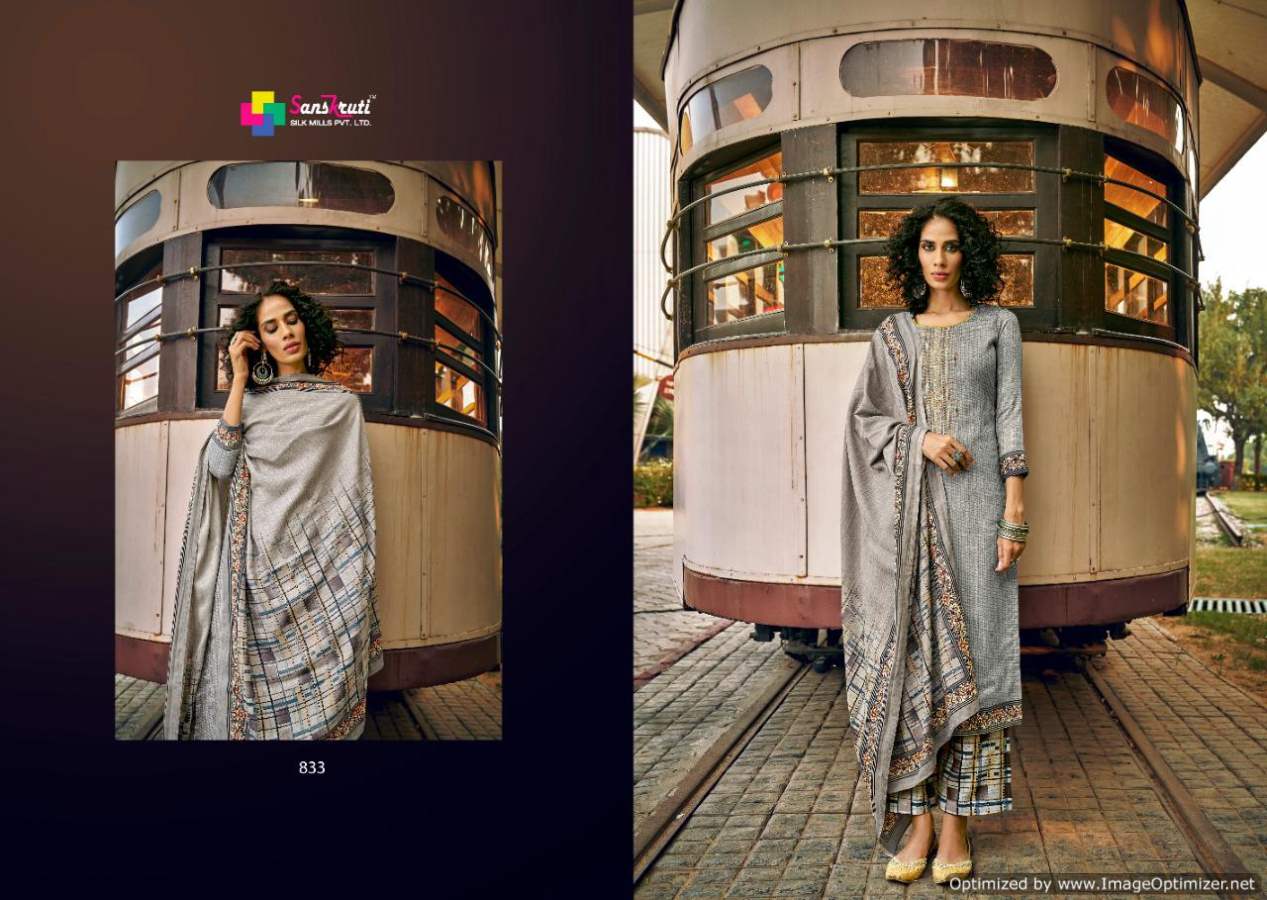 Sanskruti Alfaaz Pure Pashmina Digital Print Designer Dress Material Collection